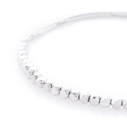 Серебряный браслет с шариками 141258 №2