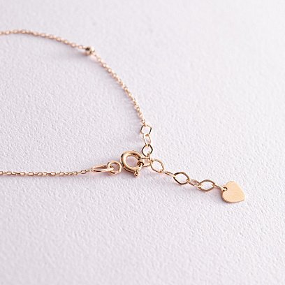 Золотий браслет "Сердечко" б05091 №5