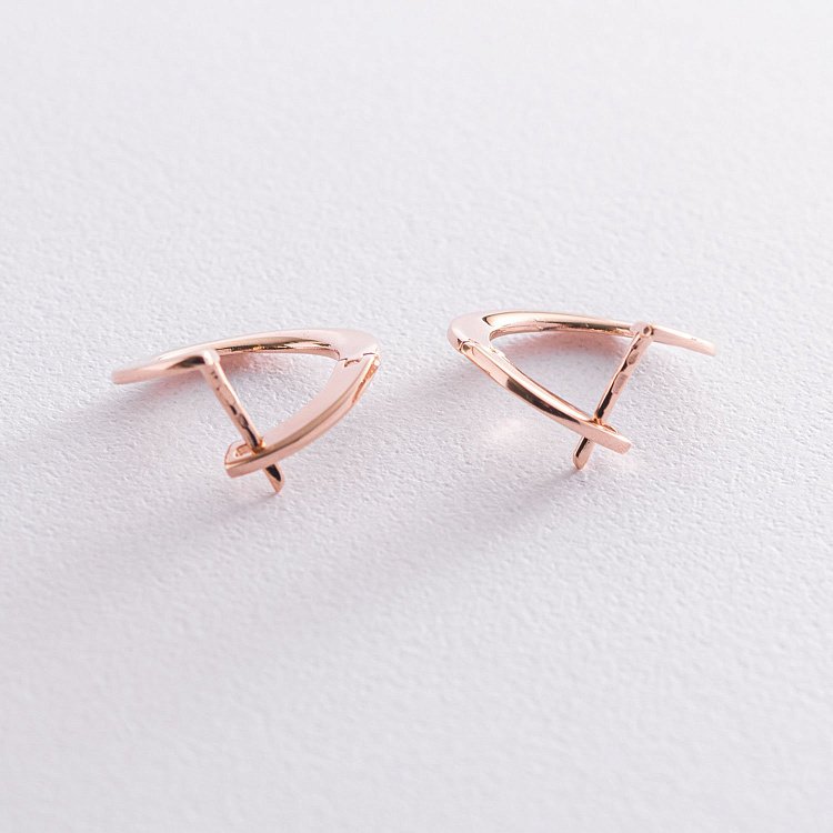 Золотые серьги "Фрея" (круглые) с07397 от ювелирного магазина Оникс - 5