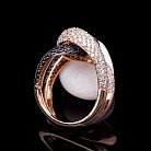 Золотое кольцо с фианитами к03491 от ювелирного магазина Оникс - 1