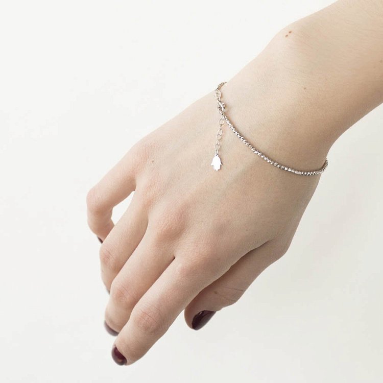 Золотой браслет "Хамса" б03848 от ювелирного магазина Оникс - 3