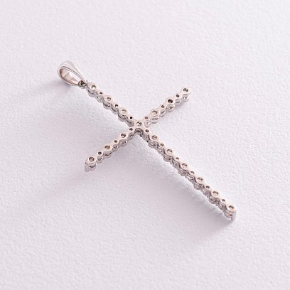 Золотой крестик с бриллиантами п256 №4