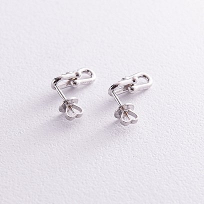 Золоті сережки - пусети "Фантазія" с07963 №5