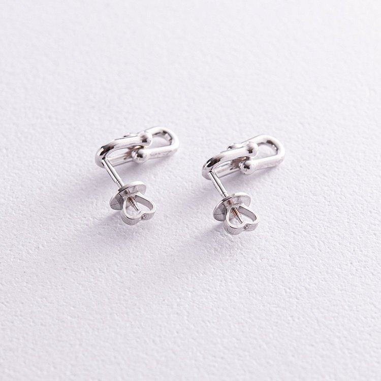 Золоті сережки - пусети "Фантазія" с07963 від ювелірного магазину Онікс - 4