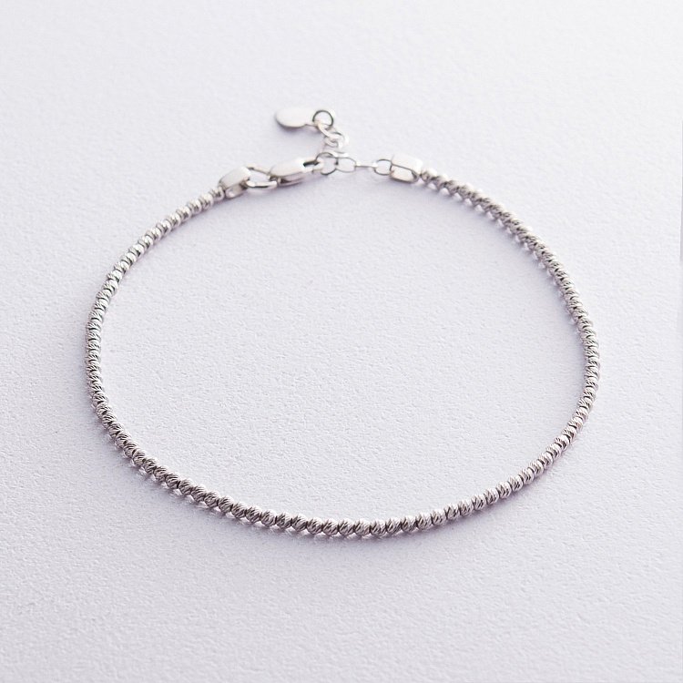 Браслет из белого золота б03845 от ювелирного магазина Оникс - 4