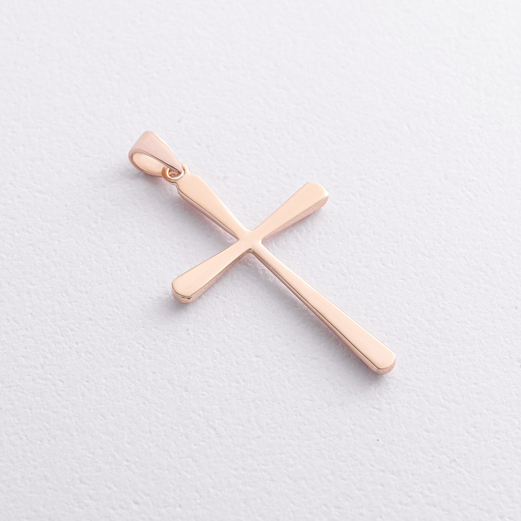 Крестик в красном золоте п04015 от ювелирного магазина Оникс - 1