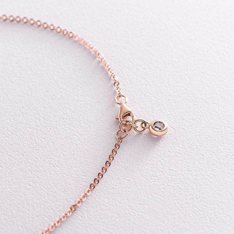 Кольє в червоному золоті "Конюшина" кол01795 від ювелірного магазину Онікс - 2