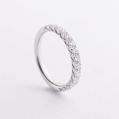 Золота каблучка "Сердечки" з діамантами кб0514cha