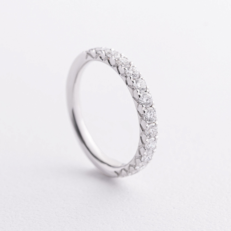 Золота каблучка "Сердечки" з діамантами кб0514cha від ювелірного магазину Онікс