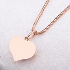 Золота підвіска "Серце" п01757 от ювелирного магазина Оникс - 2