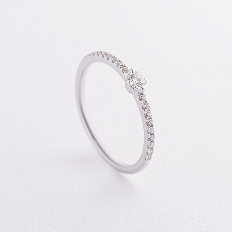 Помолвочное золотое кольцо с бриллиантами кб0599ri от ювелирного магазина Оникс