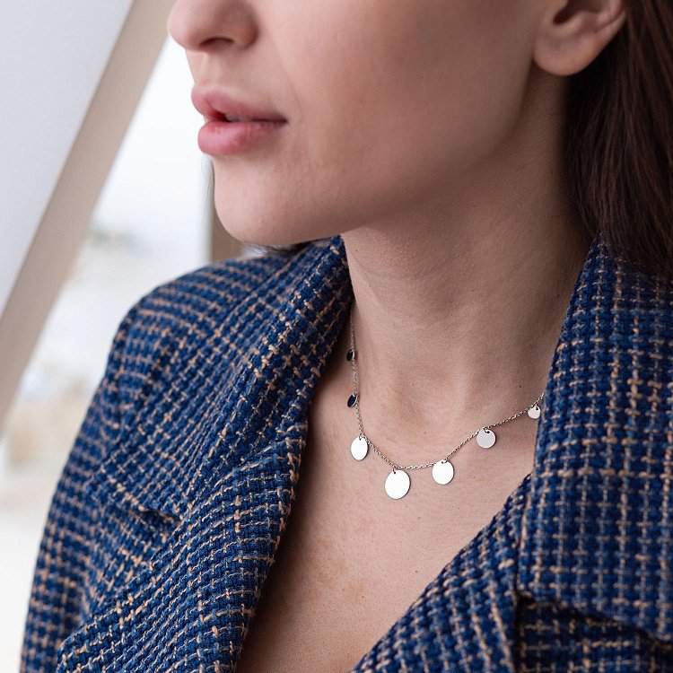 Срібне кольє "Монетки" 18800 від ювелірного магазину Онікс - 1