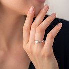 Серебряное кольцо "Сердечко" 112611 от ювелирного магазина Оникс - 2