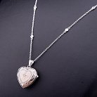 Срібна підвіска "Серце" 132223 от ювелирного магазина Оникс - 5