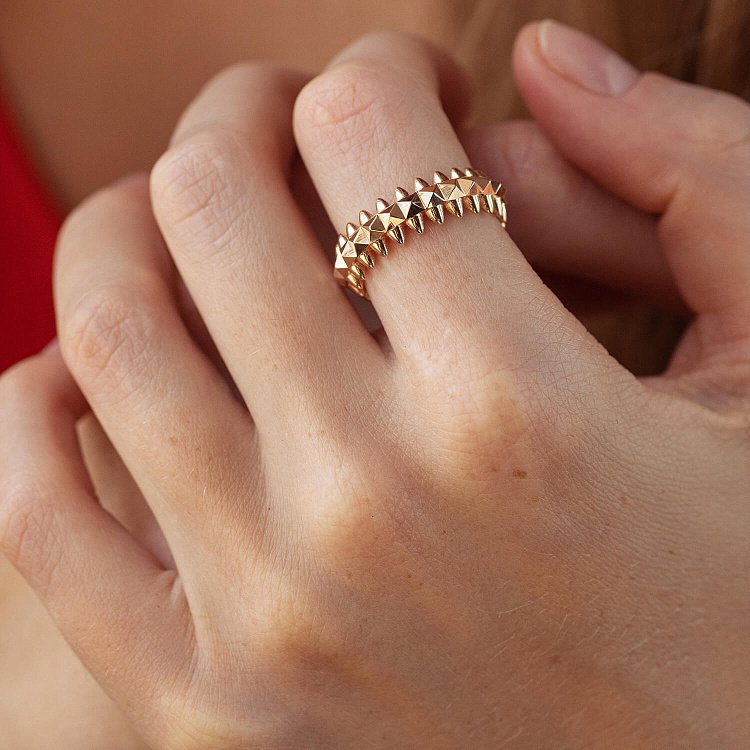 Каблучка в червоному золоті к07580 від ювелірного магазину Онікс - 3