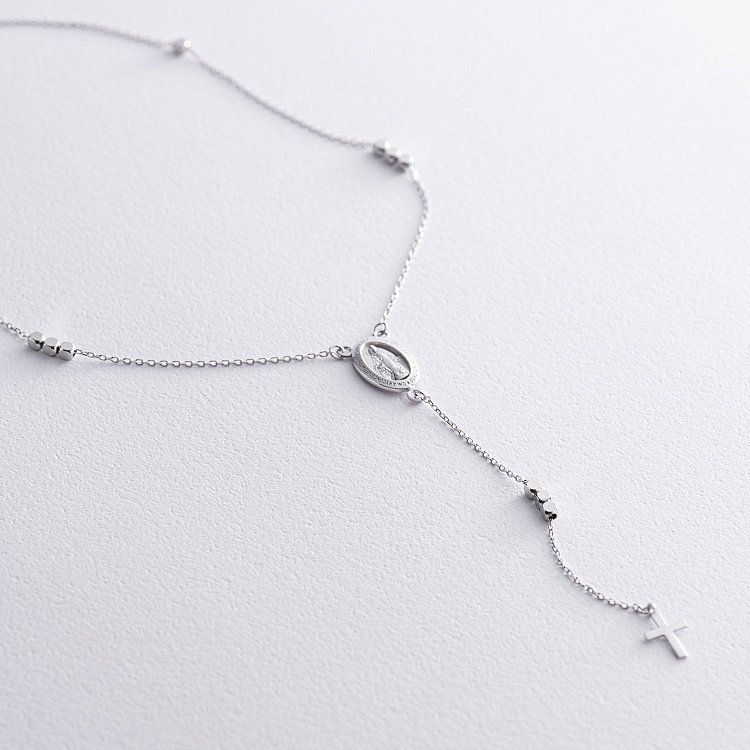 Кольє "Розарій" у білому золоті кол02212 від ювелірного магазину Онікс