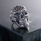 Срібний чоловічий перстень з черепом (чорніння) 112190 от ювелирного магазина Оникс - 4