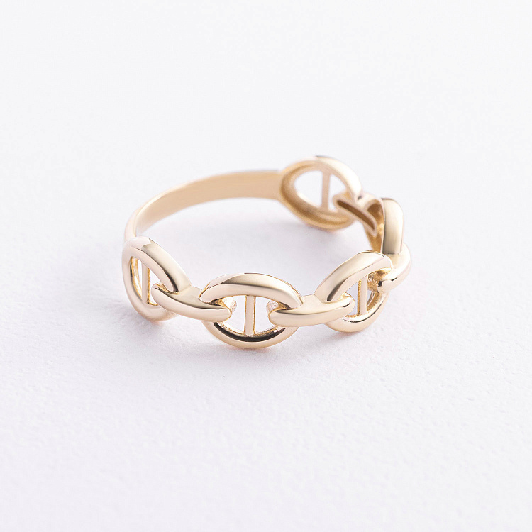 Каблучка "Helen" у жовтому золоті к08476 від ювелірного магазину Онікс