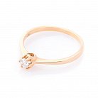 Золотое помолвочное кольцо с бриллиантом кб0162са от ювелирного магазина Оникс - 1