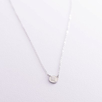 Серебряное колье "Знак зодиака Скорпион" 181052скорпіон