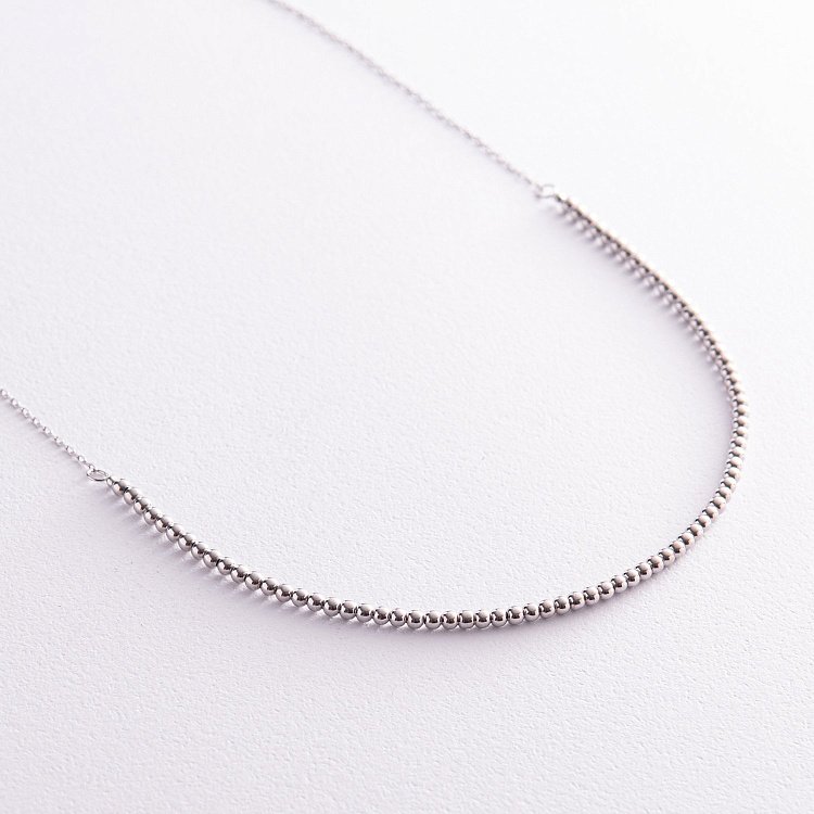 Срібне кольє "Кульки" 181214 від ювелірного магазину Онікс - 5