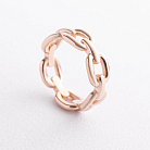 Кольцо "Цепочка" в красном золоте к08458 от ювелирного магазина Оникс