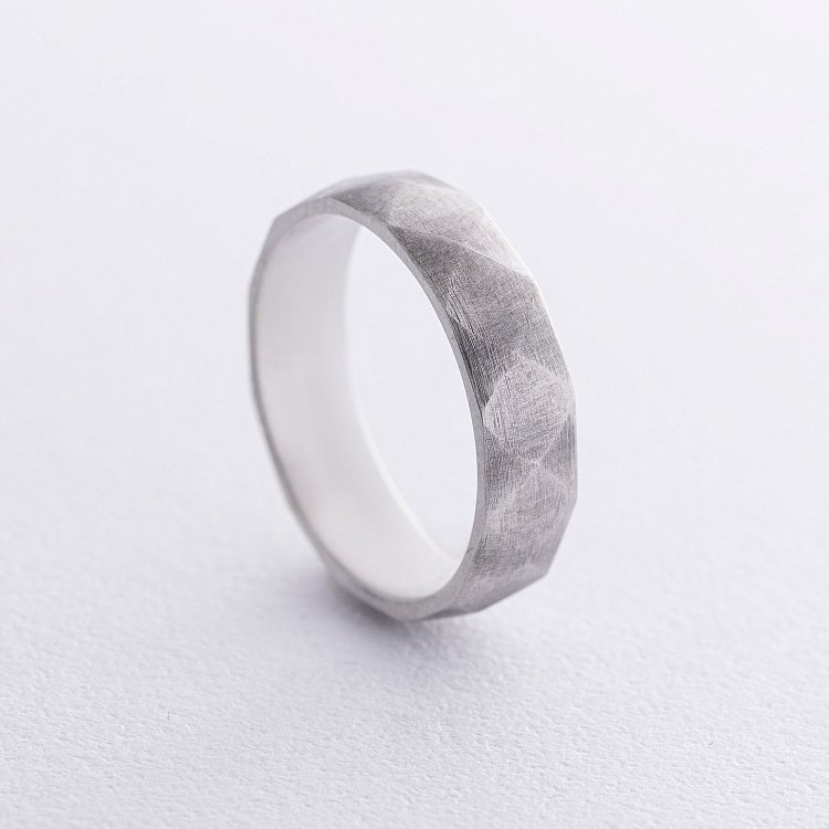 Срібна каблучка "Геометрія" 112706 від ювелірного магазину Онікс - 18