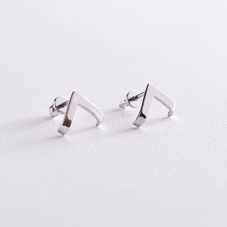 Золоті сережки - пусети "Акцент" с07519 від ювелірного магазину Онікс