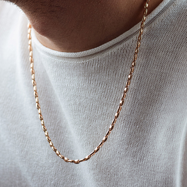 Мужская золотая цепочка ц00573 от ювелирного магазина Оникс - 5