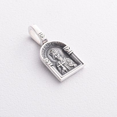 Серебряная ладанка "Святой равноапостольный великий князь Владимир. Ангел Хранитель" 131435