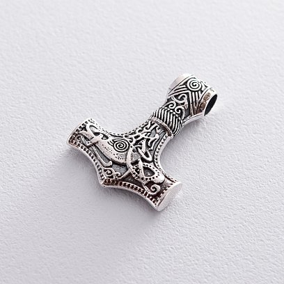 Серебряная подвеска "Молот Тора" 132753 №3
