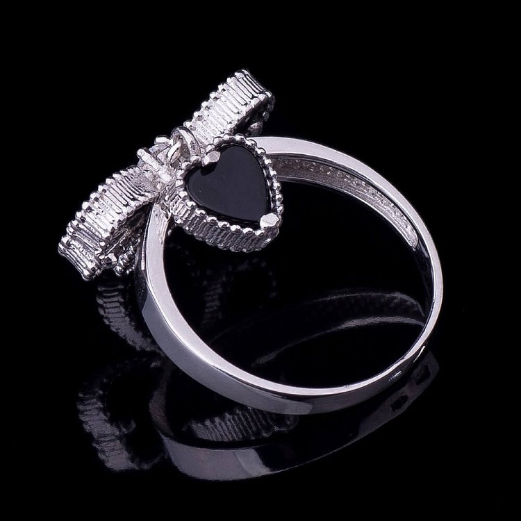 Кольцо "Клевер" (оникс) 111683 от ювелирного магазина Оникс - 2