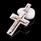 Срібний православний хрест з Ісусом з золота 131197 от ювелирного магазина Оникс - 2
