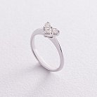 Золотое кольцо "Сердце" с бриллиантами кб0380nl от ювелирного магазина Оникс - 3