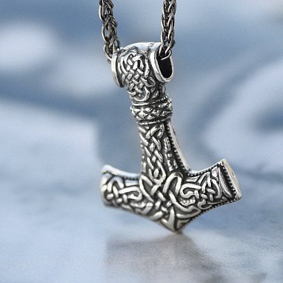 Серебряная подвеска "Молот Тора" 132748 №16