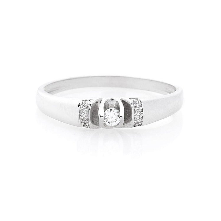 Золота каблучка з діамантами кб0041 від ювелірного магазину Онікс - 2