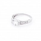 Срібний перстень з фіанітами 11968 от ювелирного магазина Оникс - 1