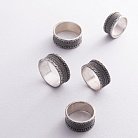 Серебряное текстурное кольцо 7017 от ювелирного магазина Оникс - 10