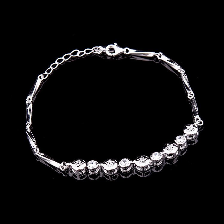 Серебряный браслет с фианитами 14901 от ювелирного магазина Оникс - 2