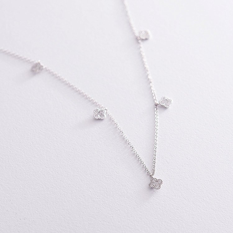 Золотое колье "Клевер" с бриллиантами колб0041lg от ювелирного магазина Оникс - 5