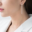 Срібні сережки "Лаконічність" 122730 от ювелирного магазина Оникс