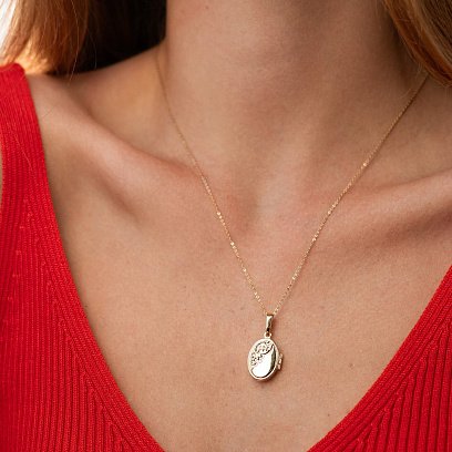 Золотий кулон для фотографії п02974 №2