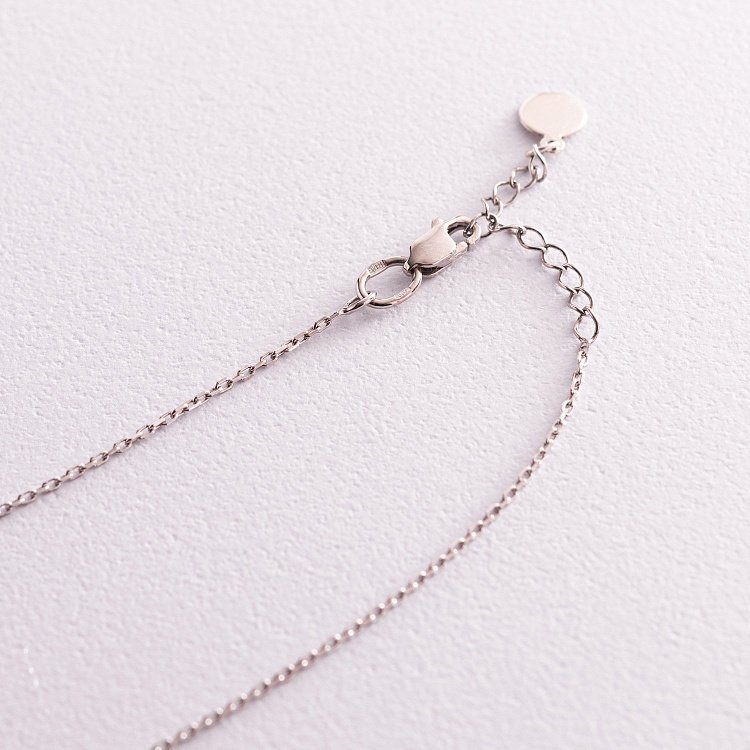 Серебряное колье "Самолетик" 181187 от ювелирного магазина Оникс - 5