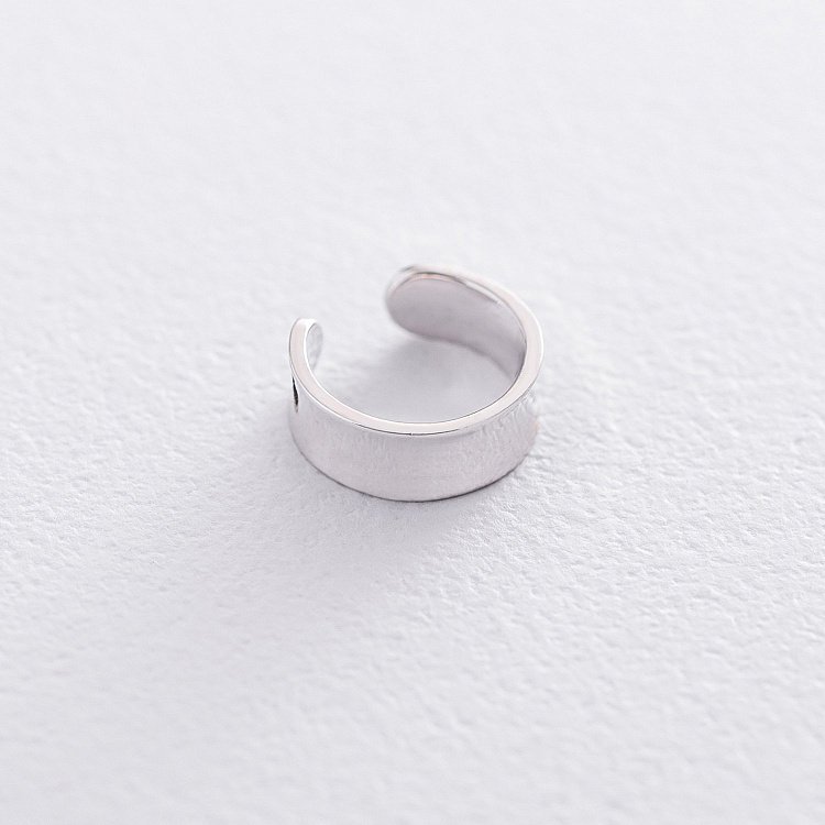 Сережка - каффа в білому золоті с06378 від ювелірного магазину Онікс