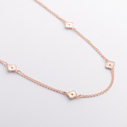 Золоте кольє "Конюшина" кол02660