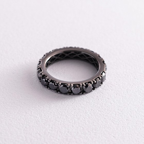 Золота каблучка з діамантами кб0262di №4