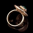 Золотое кольцо (фианиты, эмаль) к03951 от ювелирного магазина Оникс - 2