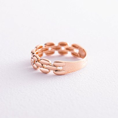 Золота каблучка "Ланцюжок" к07072 №5