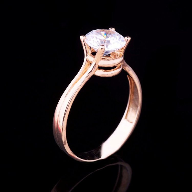 Каблучка (фіаніт) к01895 від ювелірного магазину Онікс - 5