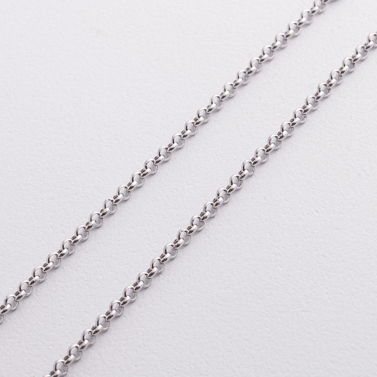 Цепочка Ролло в белом золоте ц00362-2 от ювелирного магазина Оникс - 1